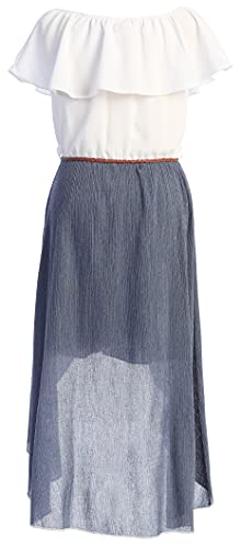 Ruffle Hi Lo Maxi Skirt Romper for Girls Ruffle Hi Lo Maxi Skirt Romper for Girls